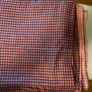 Suit weight pinkish/black herringbone wool/ blend